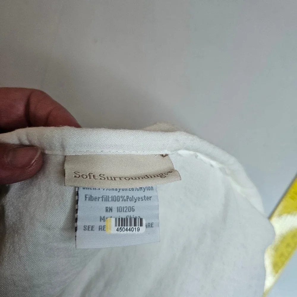 Soft Surroundings Queen Lombardi Comforter Cream